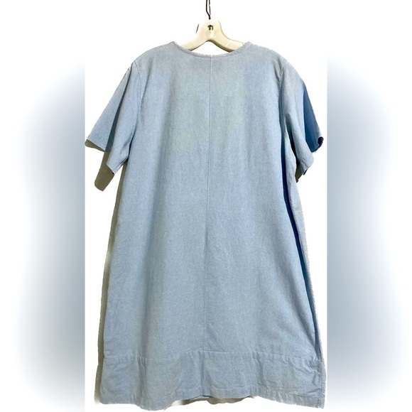 C.B. Casual Vacation Beach Embroidered Shift Dress, Size 1X, 100% Cotton Coastal - Picture 6 of 10